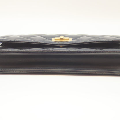 CHANEL シャネル 20番台 ﾏﾄﾗｯｾ ﾌﾞﾗｯｸ ｴｲｼﾞﾄﾞｶｰﾌ G金具 2.55ﾁｪｰﾝｼｮﾙﾀﾞｰｳｫﾚｯﾄ ショルダーバッグ