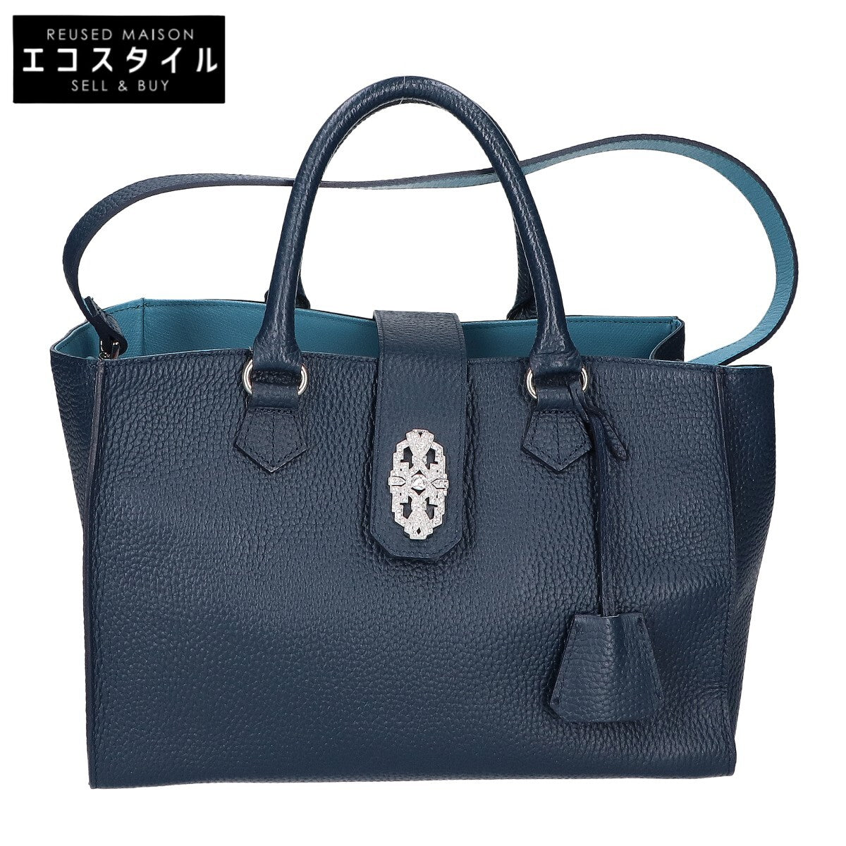 A.D.M.J. Accessoires De Mademoiselle ADMJ アールデコ レザー 2WAYショルダー トートバッグ