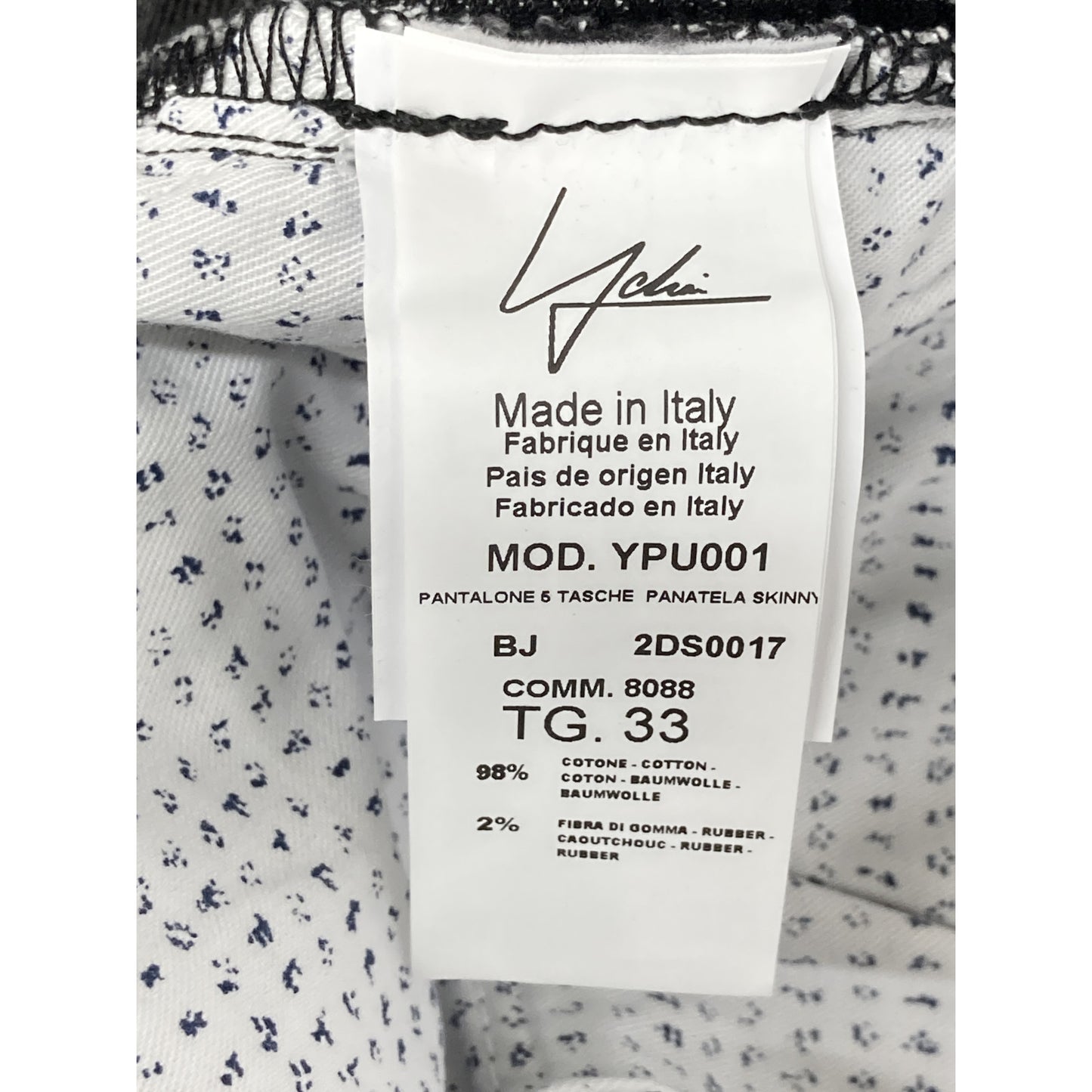 YCHAI イカイ YPU001 PANATELA ﾀﾞｰｸｸﾞﾚｰ ﾜﾝｳｫｯｼｭｺｯﾄﾝ ｽﾄﾚｯﾁﾃﾞﾆﾑﾊﾟﾝﾂ ボトムス 33