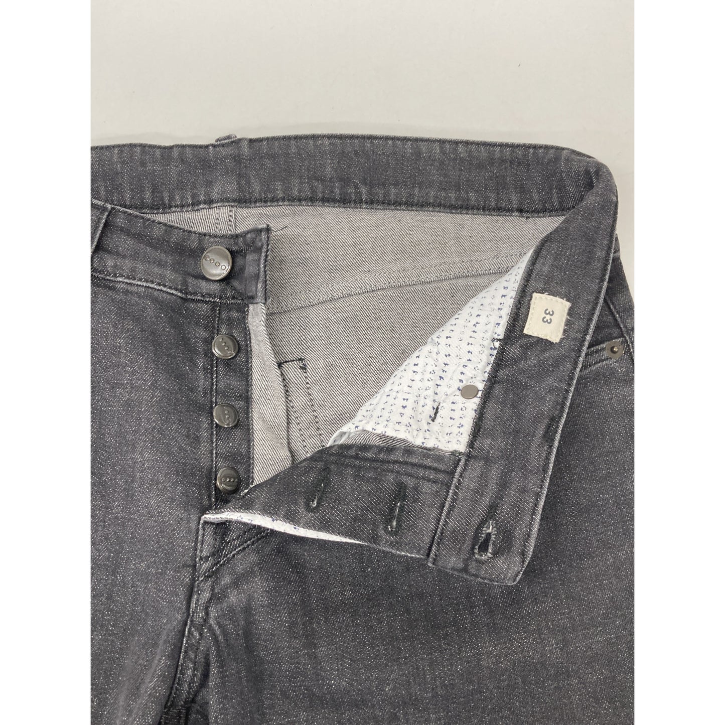 YCHAI イカイ YPU001 PANATELA ﾀﾞｰｸｸﾞﾚｰ ﾜﾝｳｫｯｼｭｺｯﾄﾝ ｽﾄﾚｯﾁﾃﾞﾆﾑﾊﾟﾝﾂ ボトムス 33