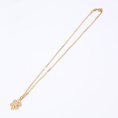 BVLGARI ブルガリ 750YG スノーフレーク ダイヤモンド ネックレス