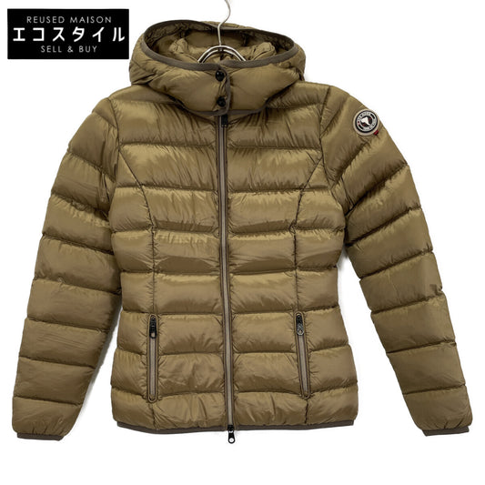 CAPE HORN ケープホーン 12550 STELLA/ｽﾃﾗ ｺﾞｰﾙﾄﾞﾌﾞﾗｳﾝ ﾅｲﾛﾝ ﾌｰﾃﾞｯﾄﾞｼｮｰﾄﾀﾞｳﾝｼﾞｬｹｯﾄ ジャケット 40