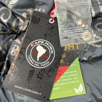 CAPE HORN ケープホーン 12550 STELLA/ｽﾃﾗ ｺﾞｰﾙﾄﾞﾌﾞﾗｳﾝ ﾅｲﾛﾝ ﾌｰﾃﾞｯﾄﾞｼｮｰﾄﾀﾞｳﾝｼﾞｬｹｯﾄ ジャケット 40