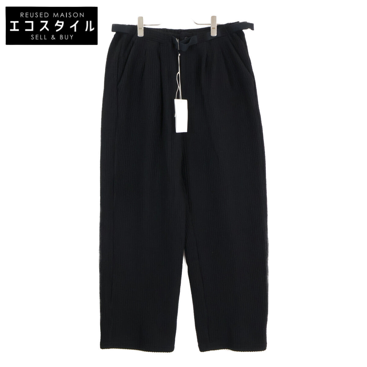 ANCELLM アンセルム 【新品同様】ANC-PT85-B WOOL CORDUROY BELTLESS SLACKS ウール コーデュロイ ベルトレス スラックス/ ボトムス 2