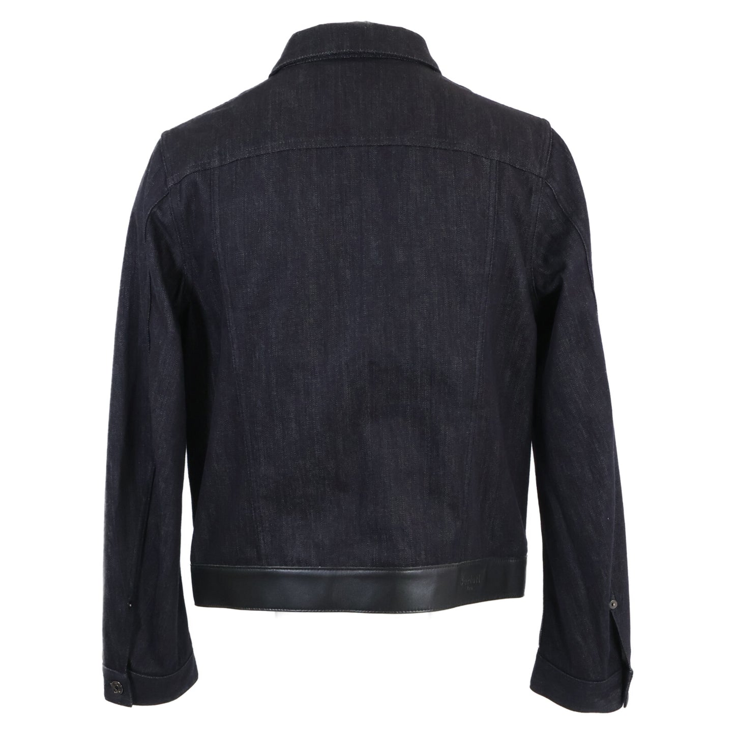 berluti ベルルッティ 167646 裾ラムレザー切替 デニム ジャケット 48