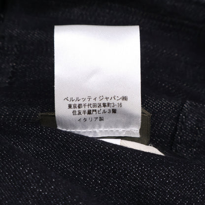 berluti ベルルッティ 167646 裾ラムレザー切替 デニム ジャケット 48