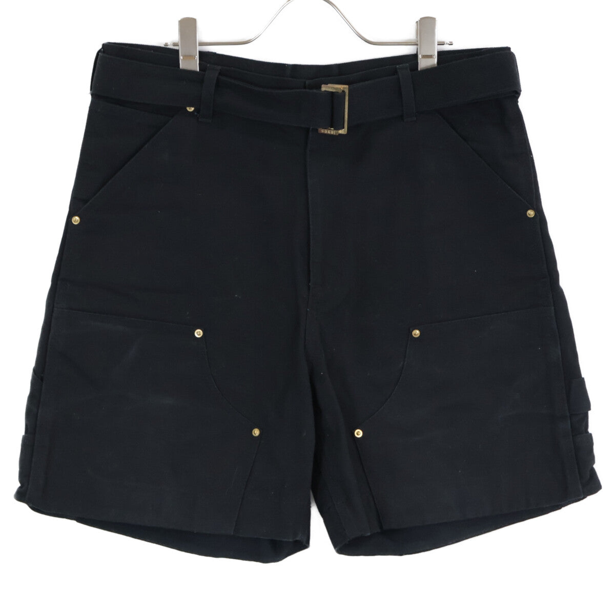 Carhartt カーハート 【×sacai】24-03392M ﾌﾞﾗｯｸ ﾀﾞﾌﾞﾙﾆｰﾀﾞｯｸｼｮｰﾂ ボトムス 2