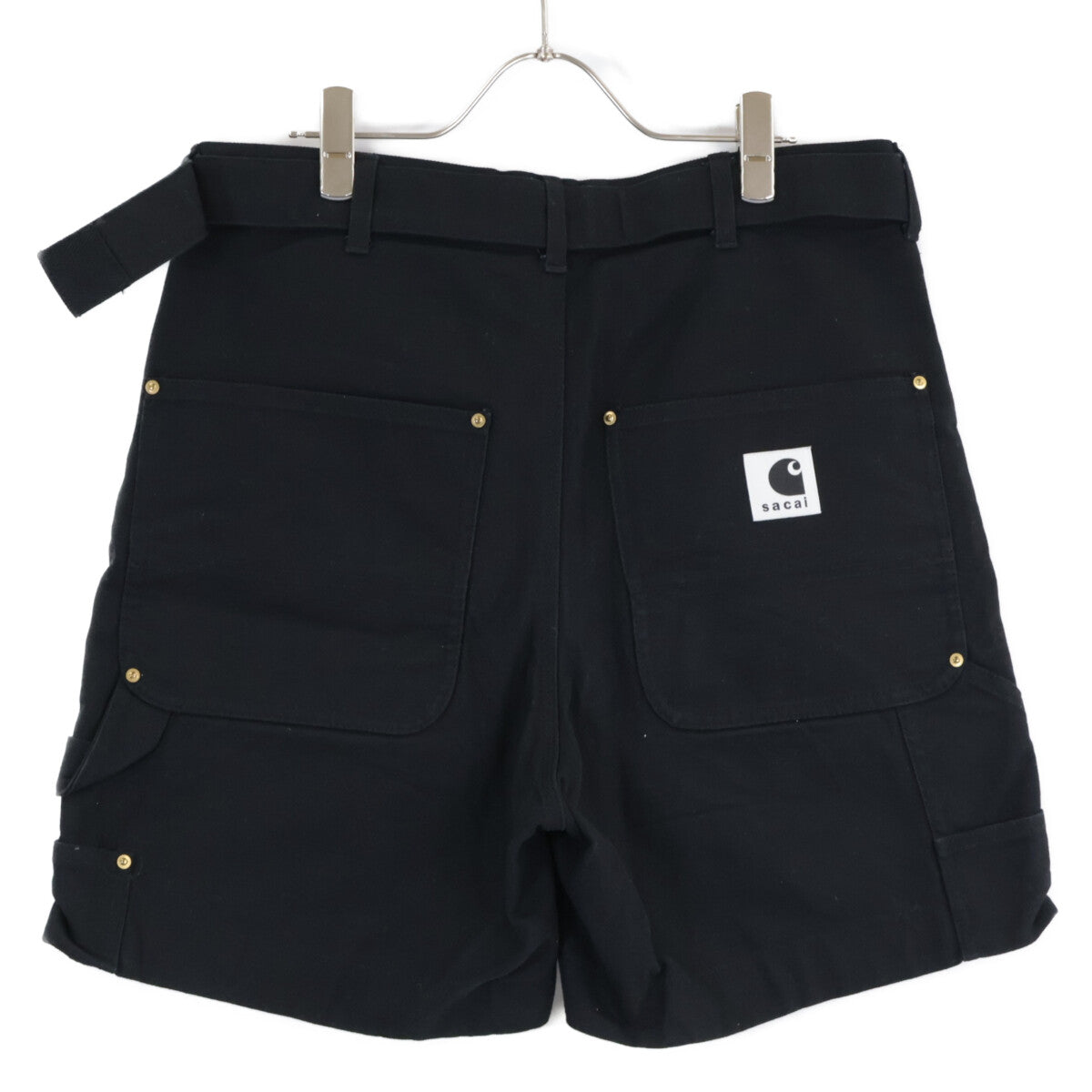 Carhartt カーハート 【×sacai】24-03392M ﾌﾞﾗｯｸ ﾀﾞﾌﾞﾙﾆｰﾀﾞｯｸｼｮｰﾂ ボトムス 2