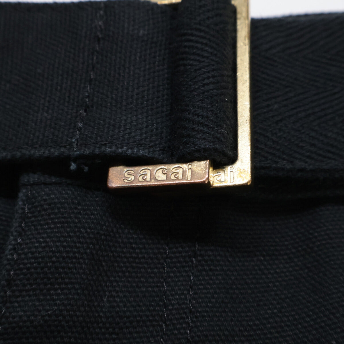 Carhartt カーハート 【×sacai】24-03392M ﾌﾞﾗｯｸ ﾀﾞﾌﾞﾙﾆｰﾀﾞｯｸｼｮｰﾂ ボトムス 2