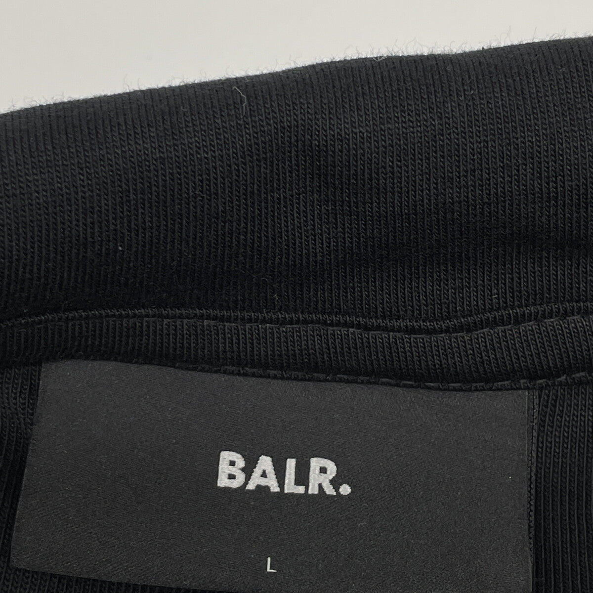 BALR. ボーラー B1261.1151 ﾌﾞﾗｯｸ ｺｯﾄﾝ混 ﾒﾀﾙﾛｺﾞ Q Series Hoodie トップス L