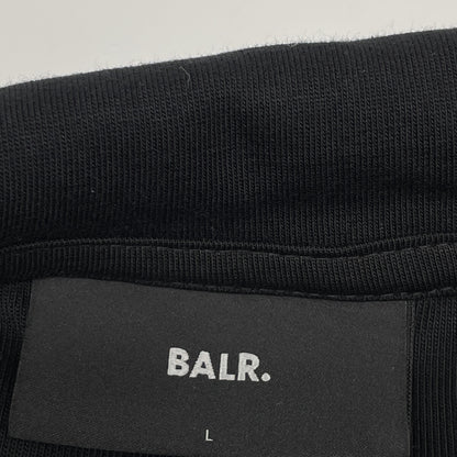 BALR. ボーラー B1261.1151 ﾌﾞﾗｯｸ ｺｯﾄﾝ混 ﾒﾀﾙﾛｺﾞ Q Series Hoodie トップス L