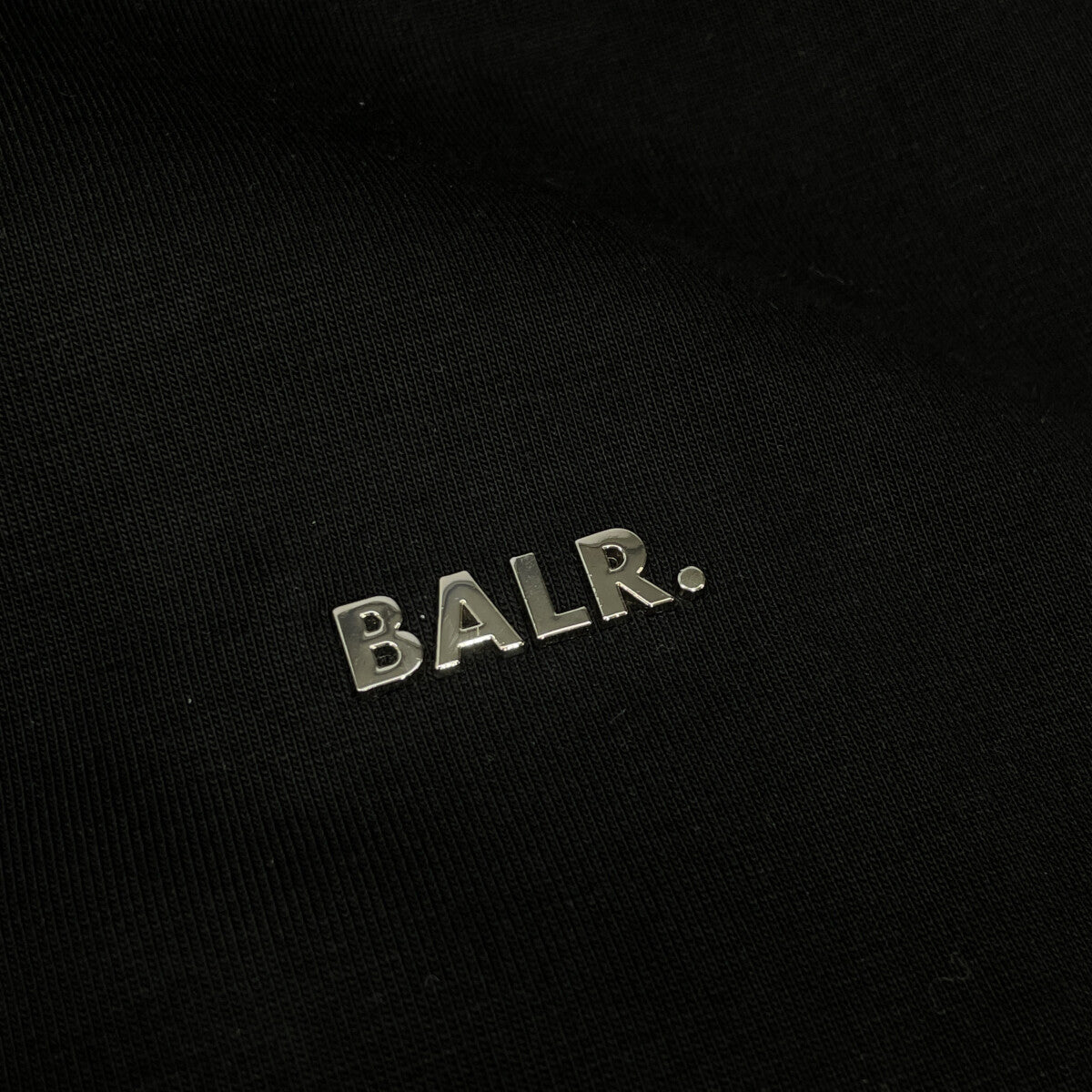 BALR. ボーラー B1261.1151 ﾌﾞﾗｯｸ ｺｯﾄﾝ混 ﾒﾀﾙﾛｺﾞ Q Series Hoodie トップス L