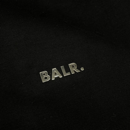 BALR. ボーラー B1261.1151 ﾌﾞﾗｯｸ ｺｯﾄﾝ混 ﾒﾀﾙﾛｺﾞ Q Series Hoodie トップス L
