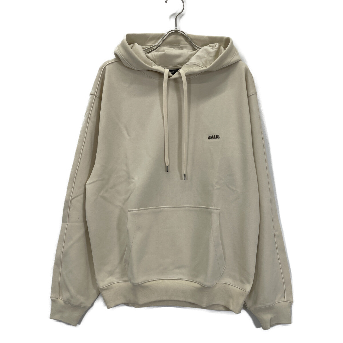 BALR. ボーラー B1261.1151 ﾍﾞｰｼﾞｭ ｺｯﾄﾝ混 ﾒﾀﾙﾛｺﾞ Q Series Hoodie トップス L