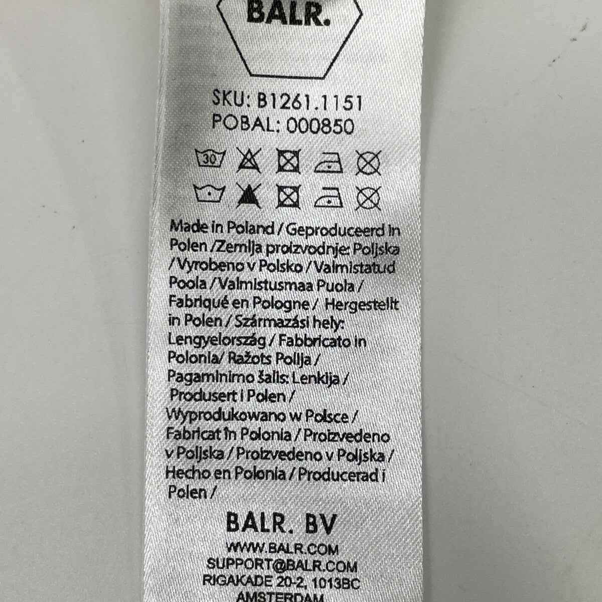 BALR. ボーラー B1261.1151 ﾍﾞｰｼﾞｭ ｺｯﾄﾝ混 ﾒﾀﾙﾛｺﾞ Q Series Hoodie トップス L