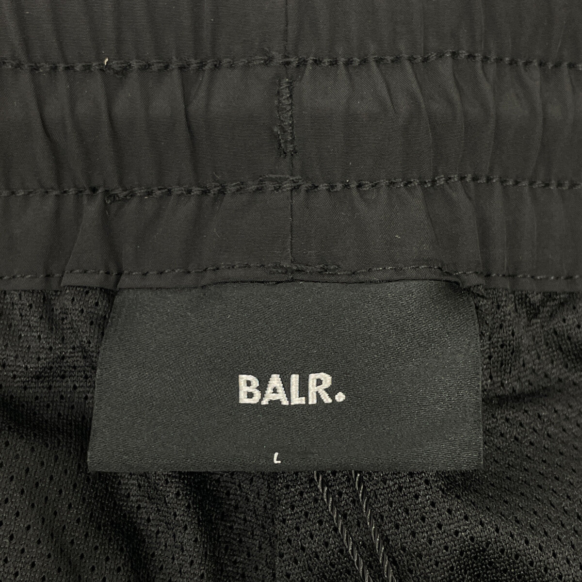 BALR. ボーラー 25AW B1412.1035 ﾌﾞﾗｯｸ ｽﾄﾗｲﾌﾟ GOTL RELAXED TRACK PANTS ボトムス L