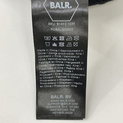 BALR. ボーラー 25AW B1412.1035 ﾌﾞﾗｯｸ ｽﾄﾗｲﾌﾟ GOTL RELAXED TRACK PANTS ボトムス L