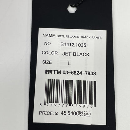 BALR. ボーラー 25AW B1412.1035 ﾌﾞﾗｯｸ ｽﾄﾗｲﾌﾟ GOTL RELAXED TRACK PANTS ボトムス L