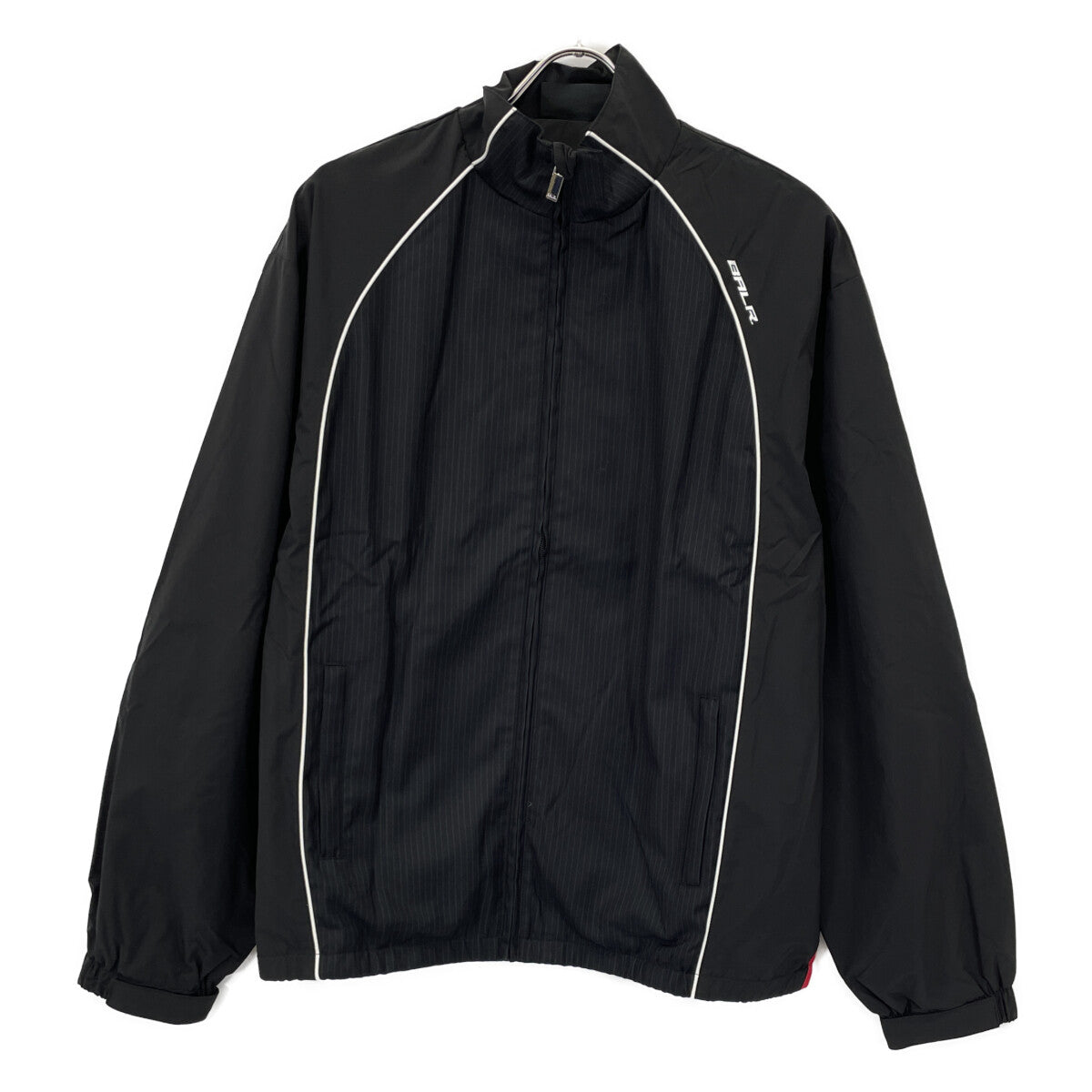 BALR. ボーラー 25AW B1387.1027 ﾌﾞﾗｯｸ ｽﾄﾗｲﾌﾟ GOTL RELAXED TRACK JACKET ジャケット M