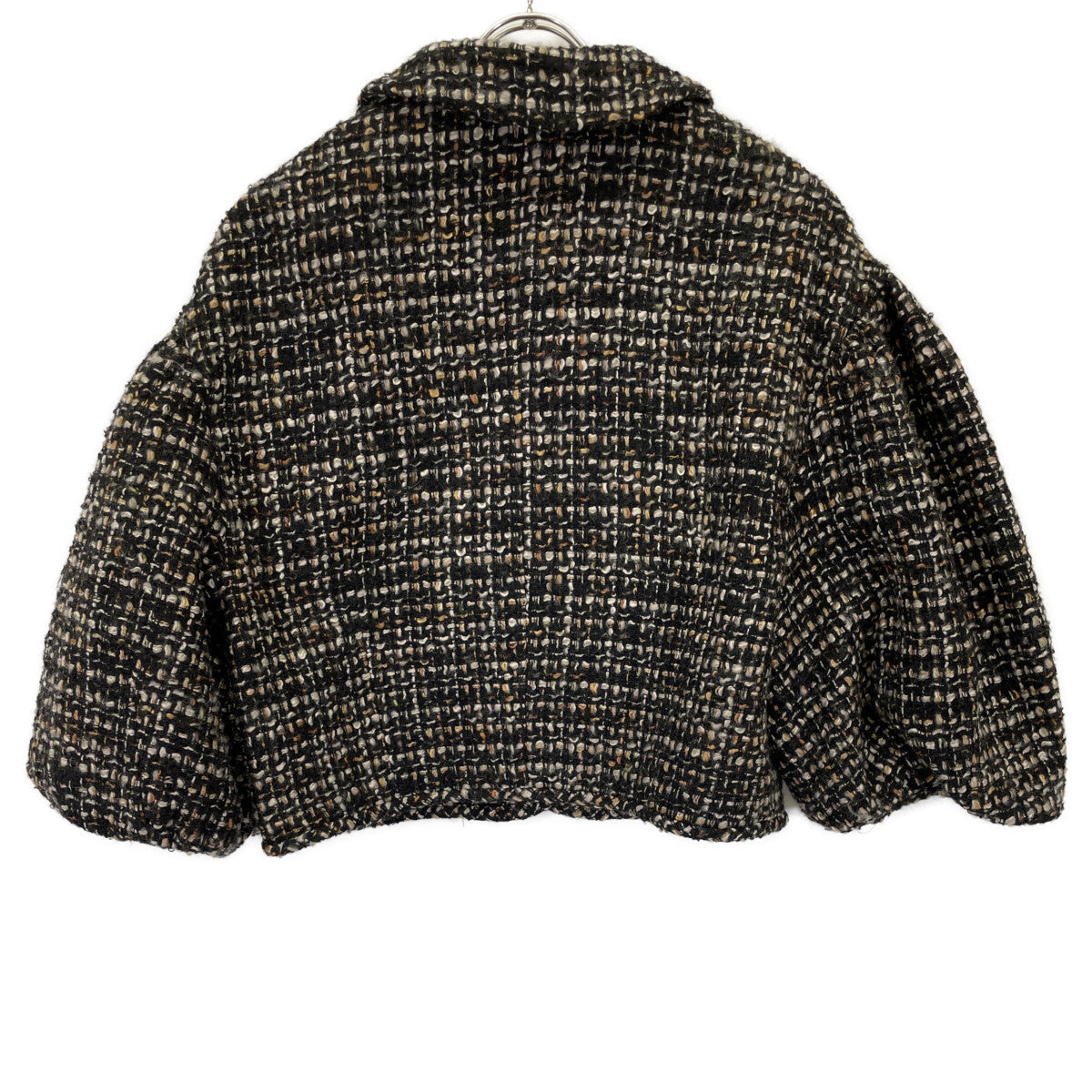 CLANE クラネ ﾌﾞﾗｯｸ mix tweed puffsleeve jacket/ﾐｯｸｽﾂｲｰﾄﾞﾊﾟﾌｽﾘｰﾌﾞｼﾞｬｹｯﾄ ジャケット 2