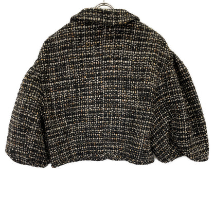 CLANE クラネ ﾌﾞﾗｯｸ mix tweed puffsleeve jacket/ﾐｯｸｽﾂｲｰﾄﾞﾊﾟﾌｽﾘｰﾌﾞｼﾞｬｹｯﾄ ジャケット 2