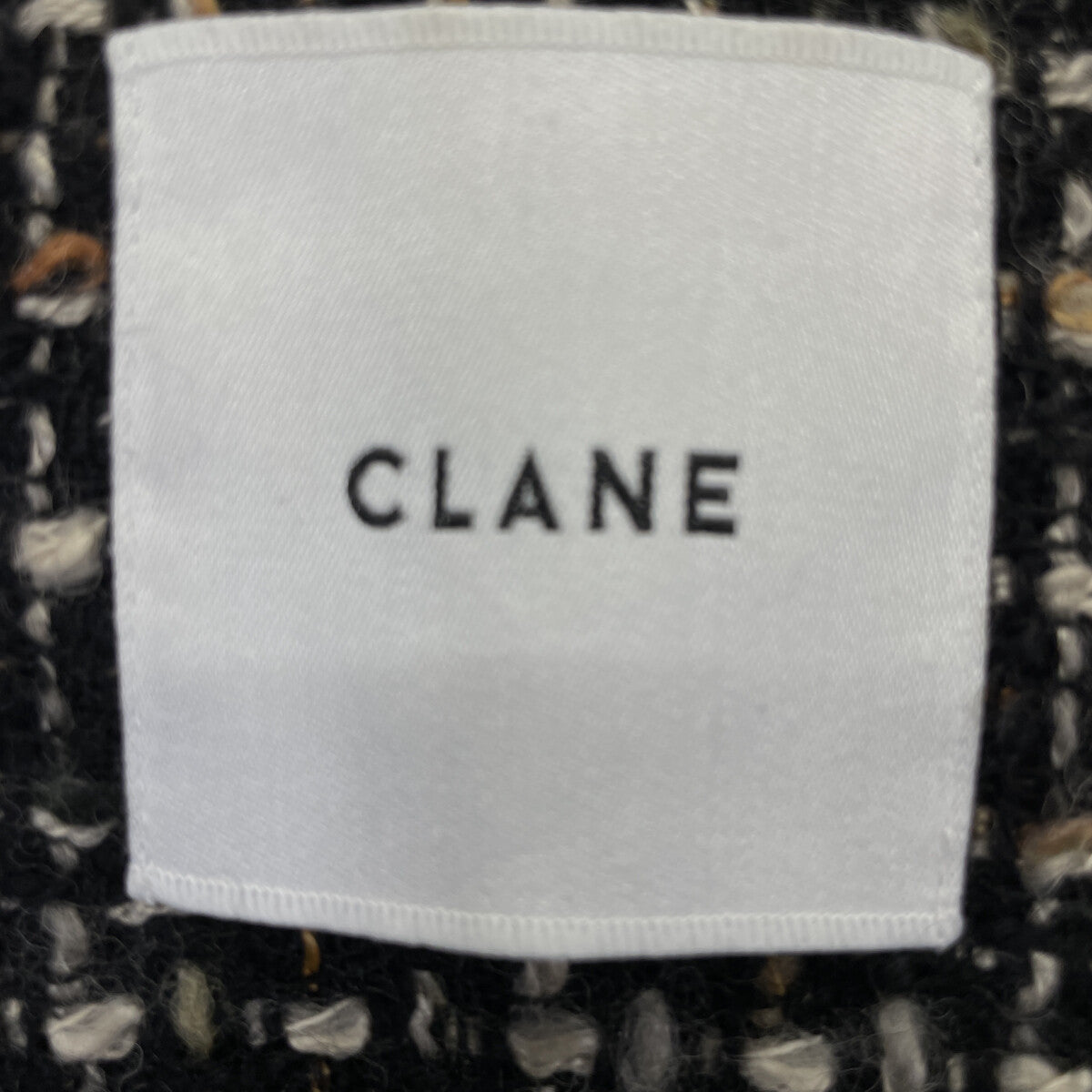 CLANE クラネ ﾌﾞﾗｯｸ mix tweed puffsleeve jacket/ﾐｯｸｽﾂｲｰﾄﾞﾊﾟﾌｽﾘｰﾌﾞｼﾞｬｹｯﾄ ジャケット 2