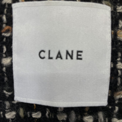 CLANE クラネ ﾌﾞﾗｯｸ mix tweed puffsleeve jacket/ﾐｯｸｽﾂｲｰﾄﾞﾊﾟﾌｽﾘｰﾌﾞｼﾞｬｹｯﾄ ジャケット 2