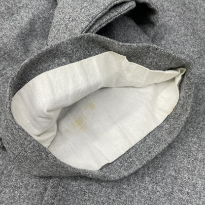 ATON エイトン ｸﾞﾚｰ ｳｰﾙ ｺｯﾄﾝﾗｲﾆﾝｸﾞ ｱｰﾑﾍﾞﾙﾄ ﾀﾞﾌﾞﾙﾌﾞﾚｽﾄ 比翼ﾛﾝｸﾞｺｰﾄ コート 2