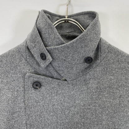 ATON エイトン ｸﾞﾚｰ ｳｰﾙ ｺｯﾄﾝﾗｲﾆﾝｸﾞ ｱｰﾑﾍﾞﾙﾄ ﾀﾞﾌﾞﾙﾌﾞﾚｽﾄ 比翼ﾛﾝｸﾞｺｰﾄ コート 2