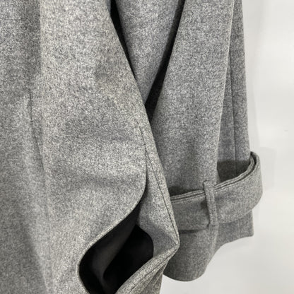 ATON エイトン ｸﾞﾚｰ ｳｰﾙ ｺｯﾄﾝﾗｲﾆﾝｸﾞ ｱｰﾑﾍﾞﾙﾄ ﾀﾞﾌﾞﾙﾌﾞﾚｽﾄ 比翼ﾛﾝｸﾞｺｰﾄ コート 2