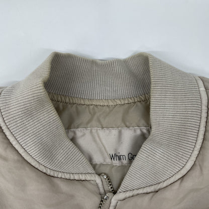 Whim Gazette ウィムガゼット 24年製 ﾍﾞｰｼﾞｭ ｶﾞｰﾒﾝﾄﾀﾞｲMA-1 ｼﾞｬｹｯﾄ ジャケット F