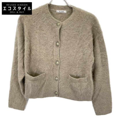 Whim Gazette ウィムガゼット 24年製 ﾓｶ ｶｼﾐﾔ混 ﾌｧｰﾆｯﾄｼﾞｬｹｯﾄ トップス F