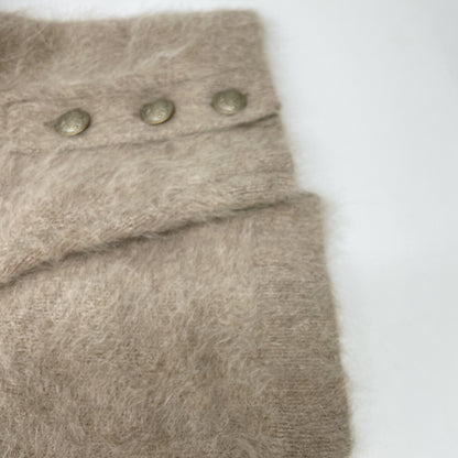 Whim Gazette ウィムガゼット 24年製 ﾓｶ ｶｼﾐﾔ混 ﾌｧｰﾆｯﾄｼﾞｬｹｯﾄ トップス F