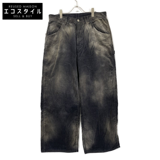 ANCELLM アンセルム ANC-PT49 ﾌﾞﾗｯｸ ORDED VELVETEEN PAINTER PANTS ボトムス 2