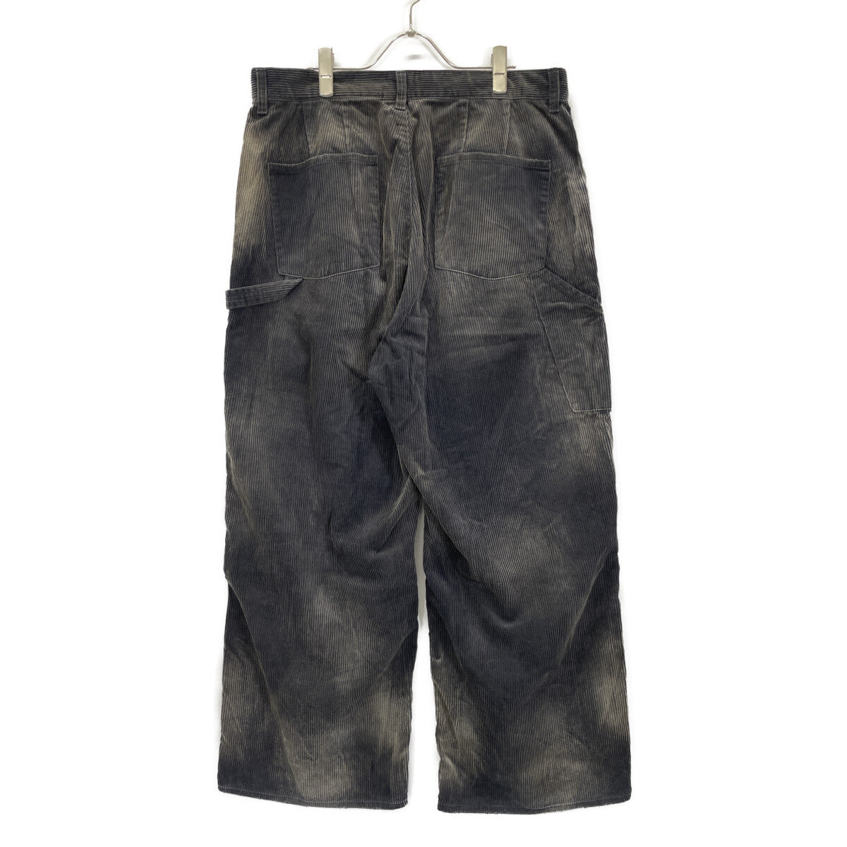 ANCELLM アンセルム ANC-PT49 ﾌﾞﾗｯｸ ORDED VELVETEEN PAINTER PANTS ボトムス 2