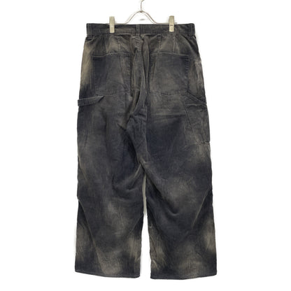 ANCELLM アンセルム ANC-PT49 ﾌﾞﾗｯｸ ORDED VELVETEEN PAINTER PANTS ボトムス 2