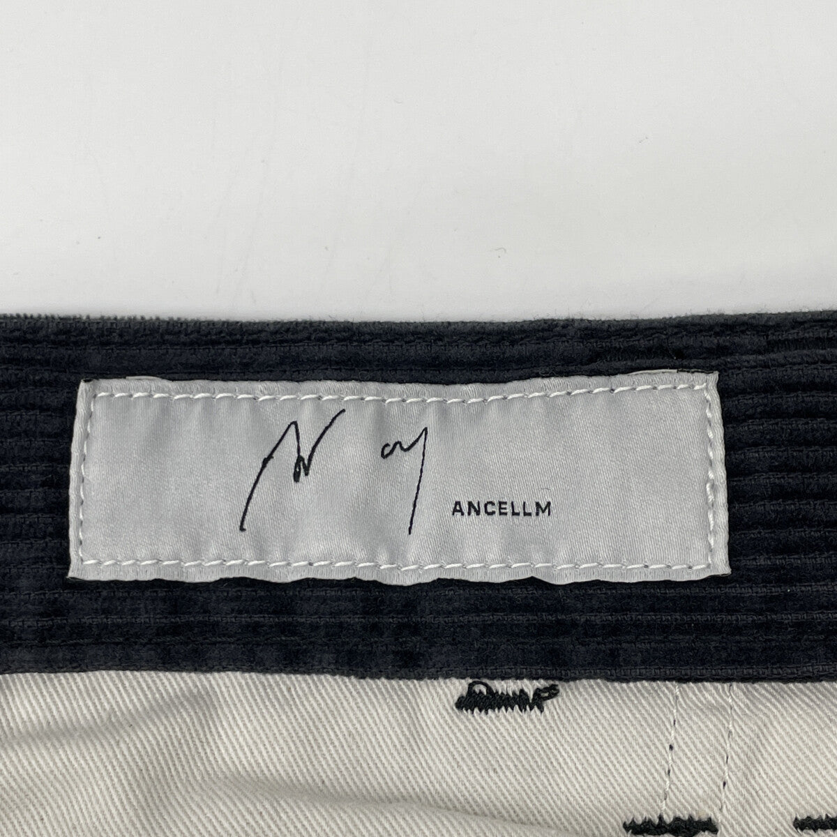 ANCELLM アンセルム ANC-PT49 ﾌﾞﾗｯｸ ORDED VELVETEEN PAINTER PANTS ボトムス 2