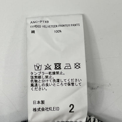 ANCELLM アンセルム ANC-PT49 ﾌﾞﾗｯｸ ORDED VELVETEEN PAINTER PANTS ボトムス 2