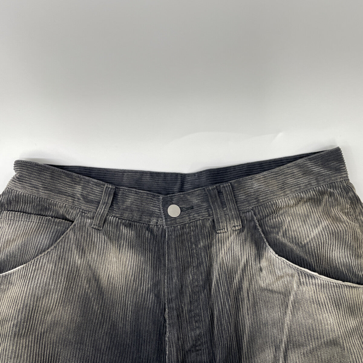 ANCELLM アンセルム ANC-PT49 ﾌﾞﾗｯｸ ORDED VELVETEEN PAINTER PANTS ボトムス 2