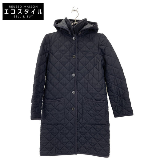 TRADITIONAL WEATHERWEAR トラディショナルウェザーウェア ﾈｲﾋﾞｰ LDS WAVERLY HOOD LONG ｷﾙﾃｨﾝｸﾞｺｰﾄ コート 36