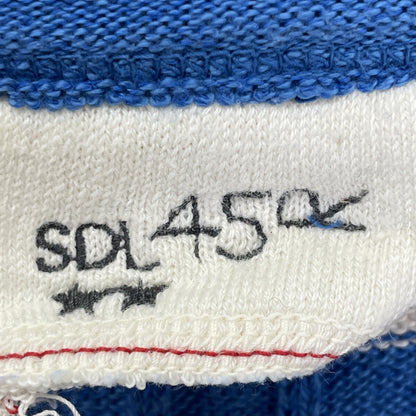 45R フォーティファイブ アール 70180164 ﾌﾞﾙｰ×ﾎﾜｲﾄ 超ｶﾞｰｾﾞｹｰﾌﾞﾙ縞の908ﾆｯﾄｿｰｶｰﾃﾞｨｶﾞﾝ トップス 2