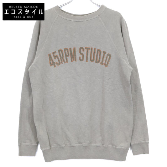 45R フォーティファイブ アール 51170584 うすｶｰｷ ﾛｺﾞﾌﾟﾘﾝﾄ裏毛の908ｽｳｪｯﾄ トップス 4