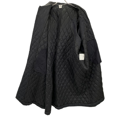 COMME des GARCONS Noir Kei Ninomiya コムデギャルソンノワールケイニノミヤ AD2017 3TｰC005 ﾌﾞﾗｯｸ 花柄 ﾍﾞﾙﾃｯﾄﾞｷﾙﾃｨﾝｸﾞｺｰﾄ コート S