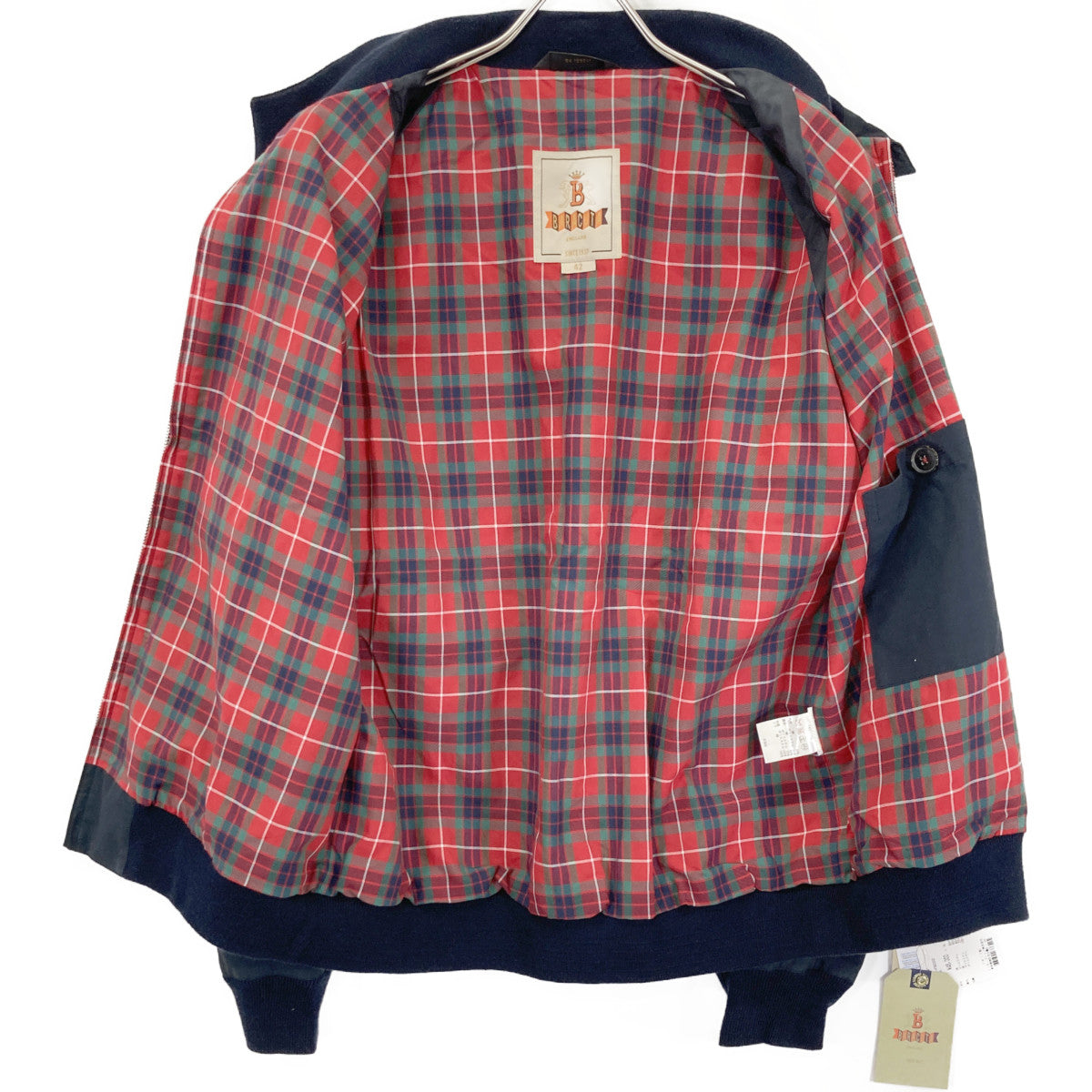 BARACUTA バラクータ ﾈｲﾋﾞｰ 1601108 G9 ｺｯﾄﾝﾅｲﾛﾝ ﾊﾘﾝﾄﾝｼﾞｬｹｯﾄ ジャケット 42