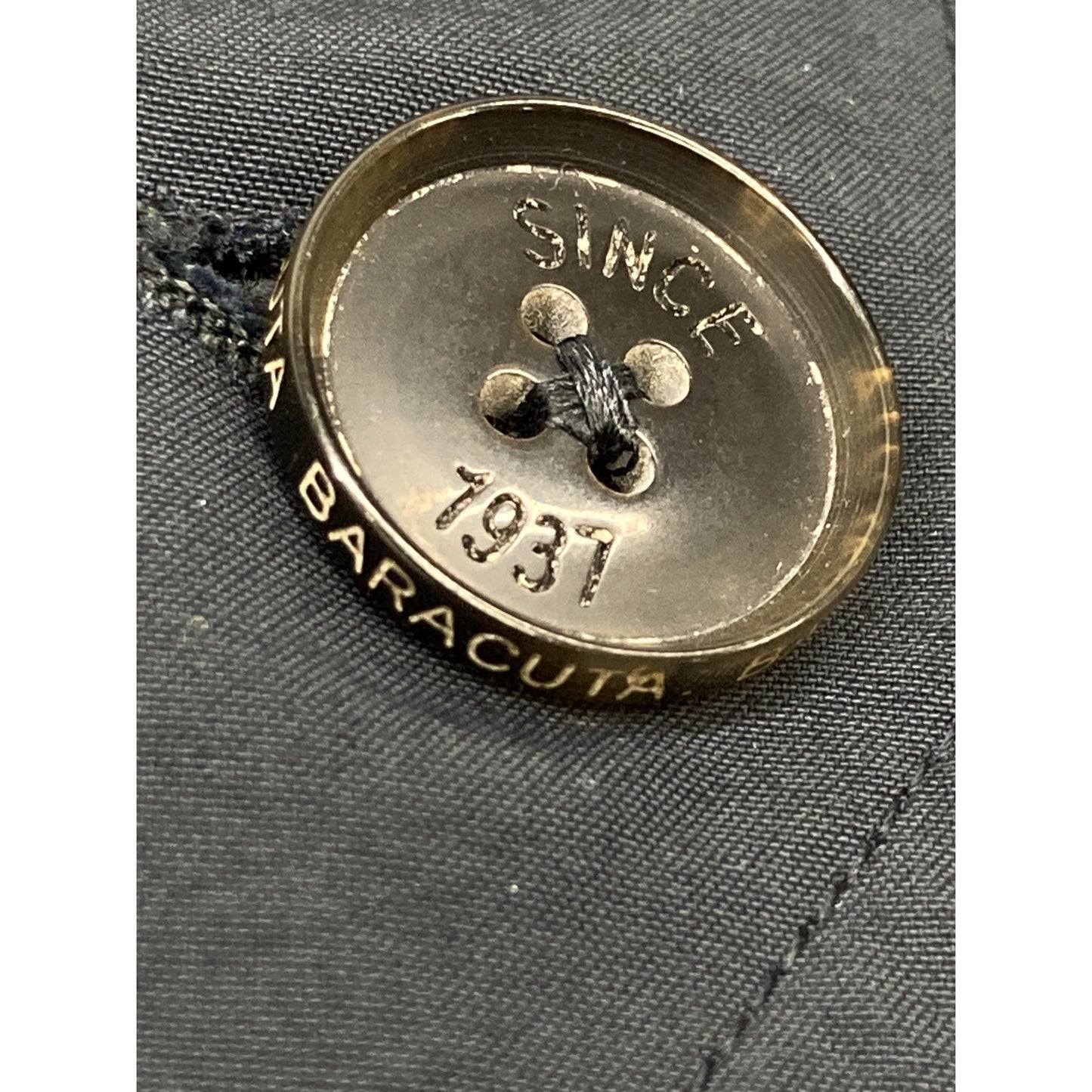 BARACUTA バラクータ ﾈｲﾋﾞｰ 1601108 G9 ｺｯﾄﾝﾅｲﾛﾝ ﾊﾘﾝﾄﾝｼﾞｬｹｯﾄ ジャケット 42