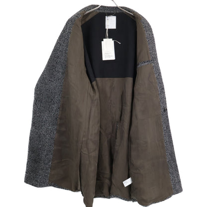 ANCELLM アンセルム ANC-JK55 WHITE×BLACK SEMI-DOUBLE CHESTER COAT コート 2