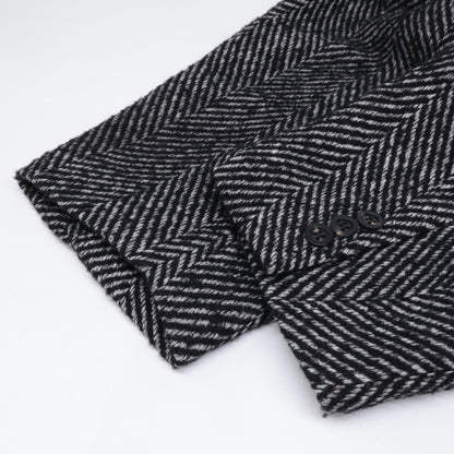 ANCELLM アンセルム ANC-JK55 WHITE×BLACK SEMI-DOUBLE CHESTER COAT コート 2