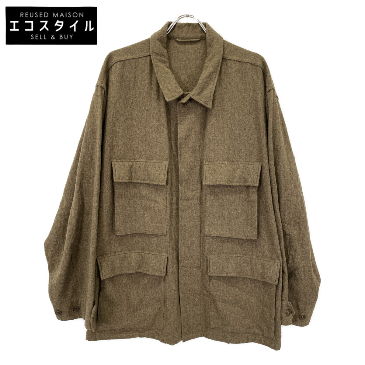 COMOLI コモリ A03-01030 ｳｰﾙｺｯﾄﾝ KHAKI B.D.Uｼﾞｬｹｯﾄ ジャケット 3
