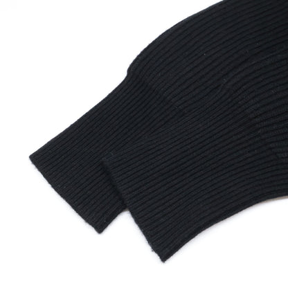 BURBERRY バーバリー 4068133 ﾌﾞﾗｯｸ×ﾚｯﾄﾞ ﾀｰﾀﾝﾁｪｯｸﾀｰﾄﾙﾈｯｸﾆｯﾄ トップス Ｍ