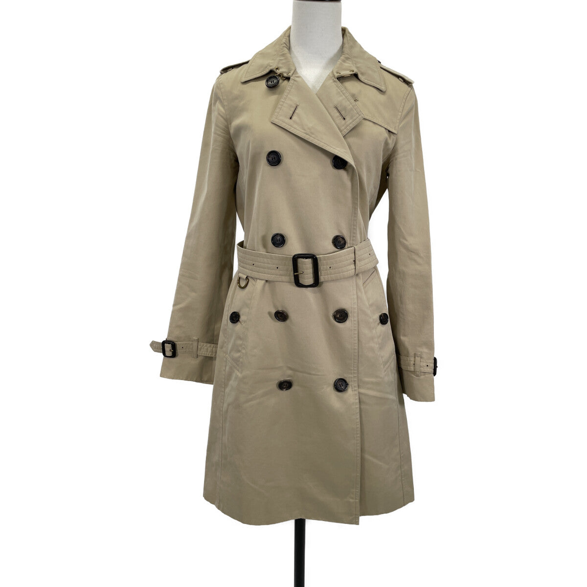 BURBERRY バーバリー ﾍﾞｰｼﾞｭ KENSINGTON LONG ﾄﾚﾝﾁｺｰﾄ コート 38